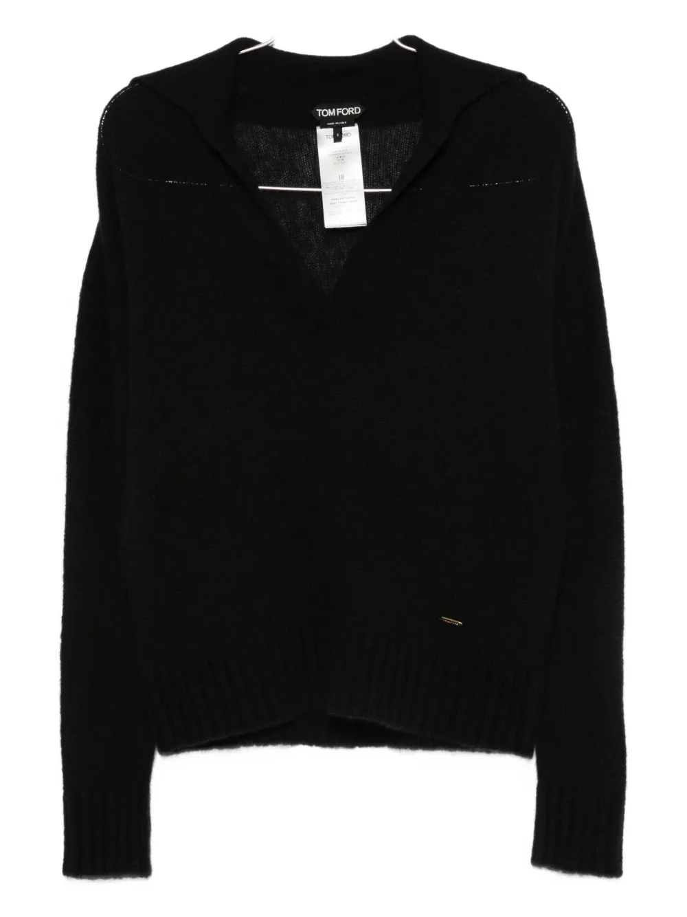 

Толстовка Wholegarment из смеси шелка и кашемира TOM FORD, черный