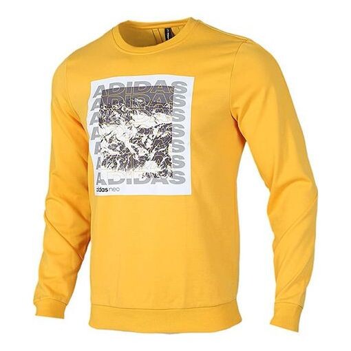 

Толстовка adidas neo M Cs Gr Swtshrt Casual Sports Pullover Long Sleeves Yellow, желтый