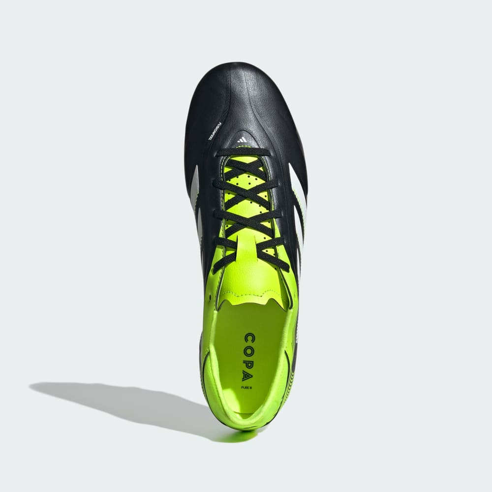 Бутсы Adidas Copa Pure 3 League Firm/Multi-Ground Cleats, цвет Core Black/Cloud White/Lucid Lemon — фото 3