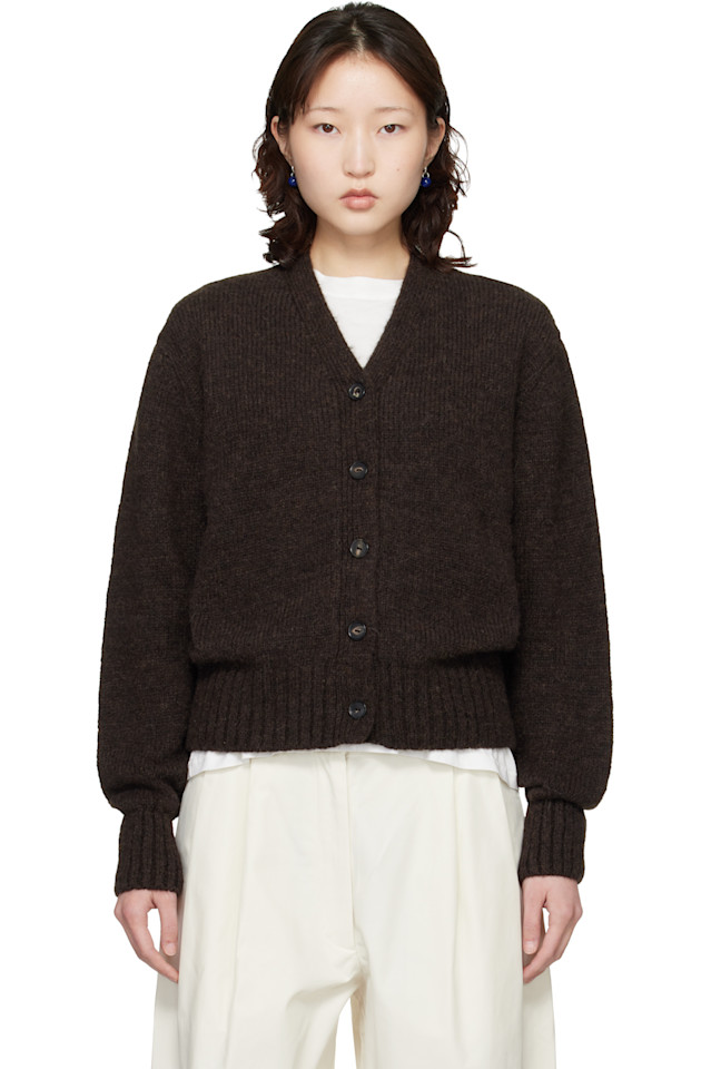 

Детский кардиган из альпаки Cordera, коричневый