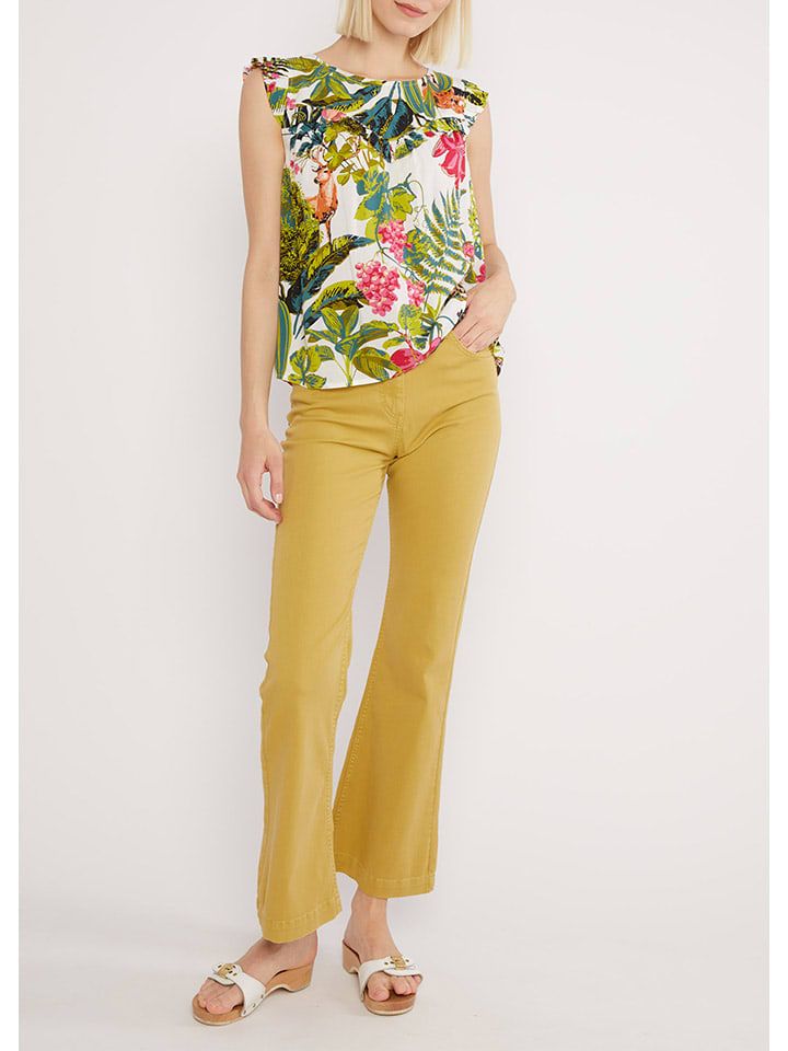 

Blutsgeschwister Блузка "Wild Baby" зелено-белого цвета