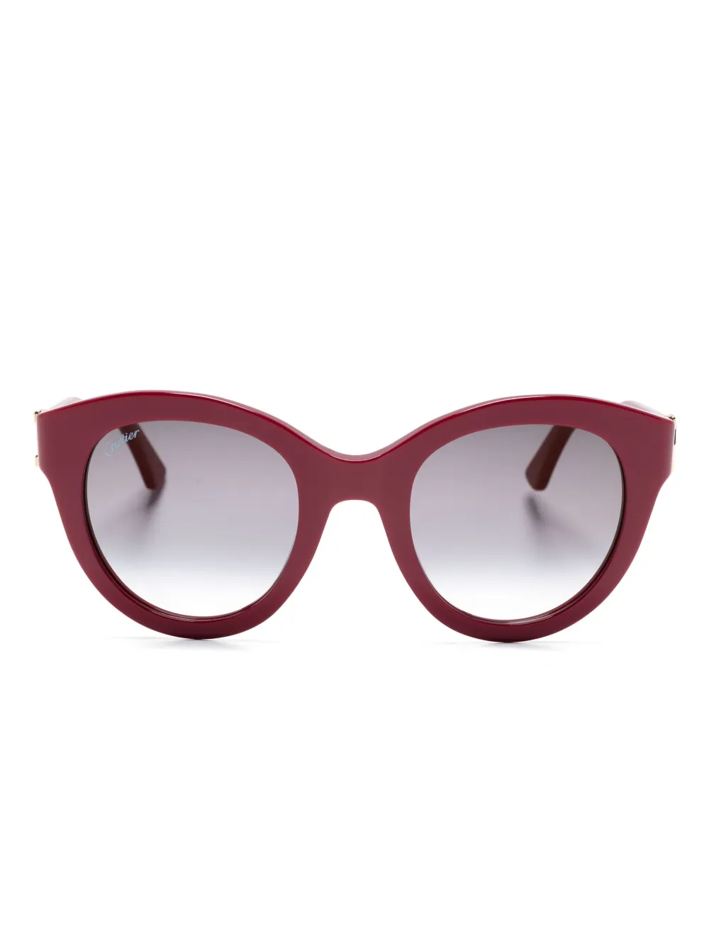 

Очки в круглой оправе с логотипом Cartier Eyewear, фиолетовый