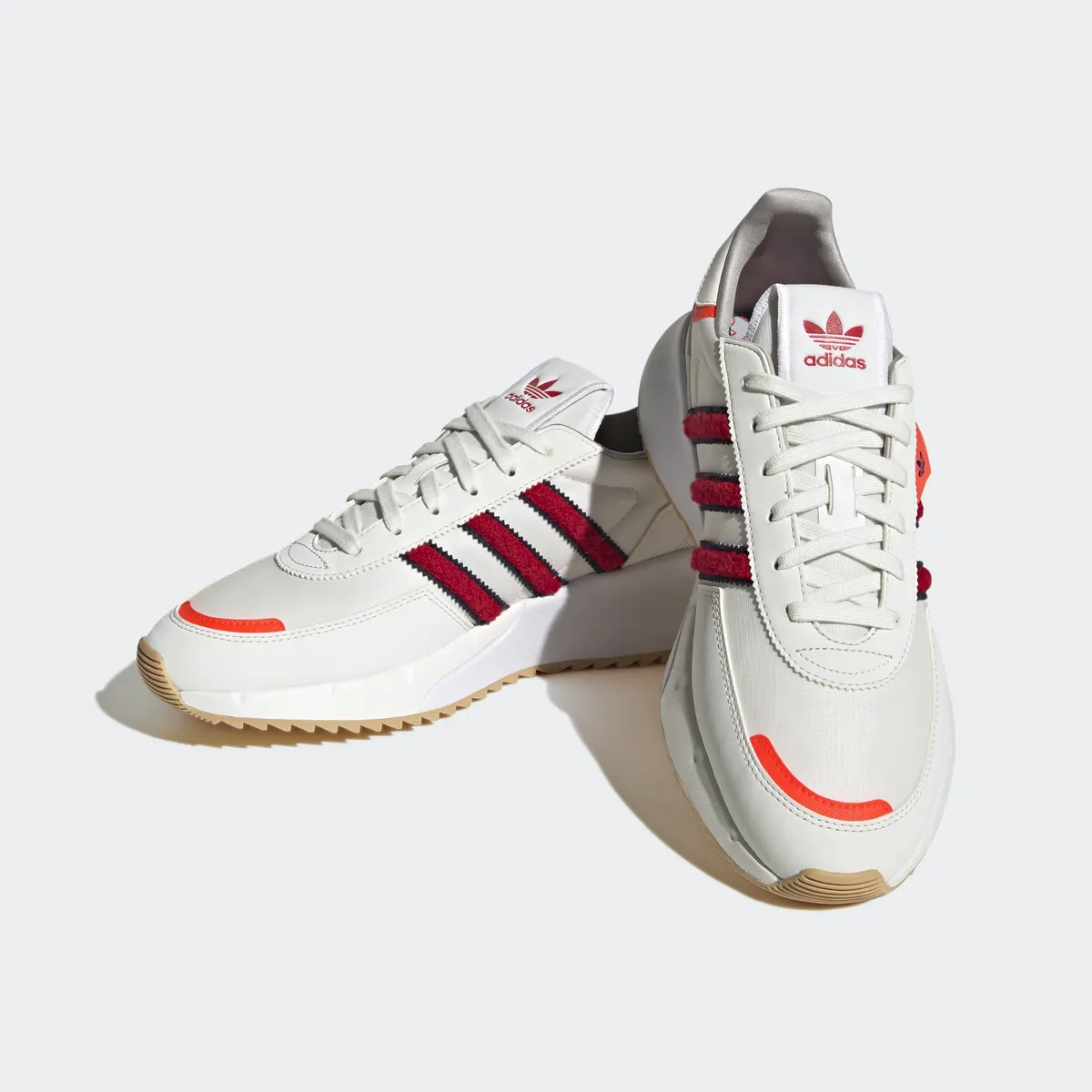 

Кроссовки Adidas Originals "RETROPY F2", цвет Core White / Better Scarlet / Solar Red