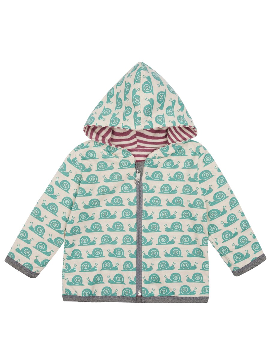 Толстовка с капюшоном на молнии loud + proud Wendejacke mit Kapuze, Berry — фото 2