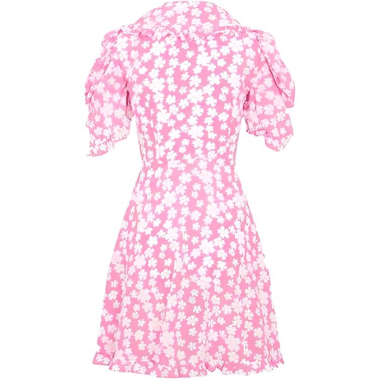 Платье Miu Miu с короткими рукавами, розовый — фото 2