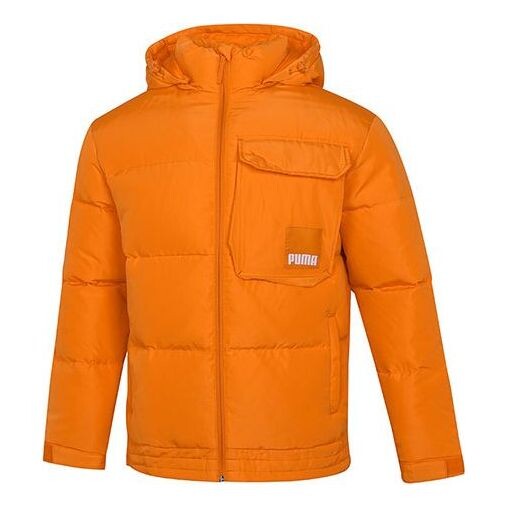 

Куртка hoodie loose down jacket 'orange' Puma, оранжевый