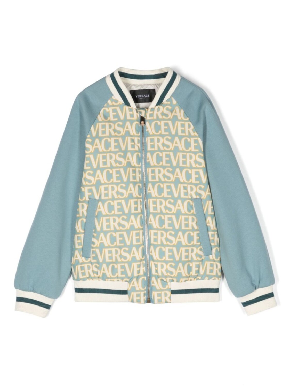 

Бомбер с логотипом Versace Kids, синий