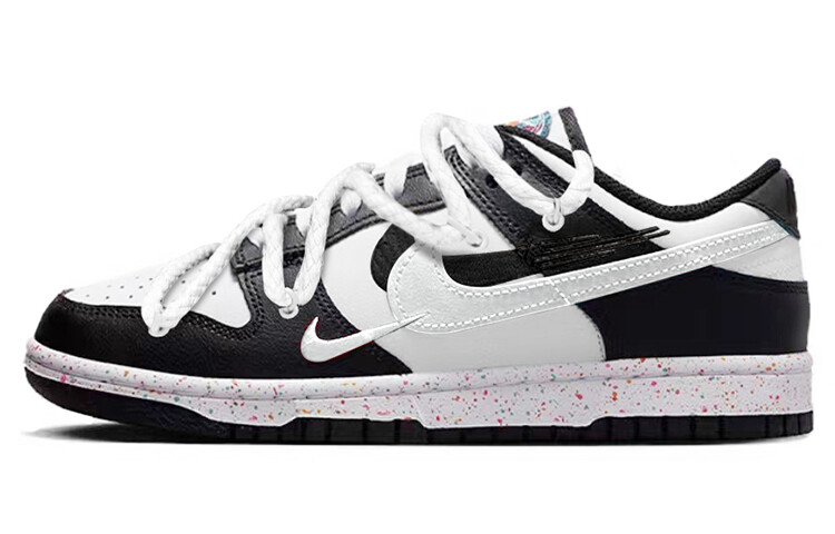 

Кроссовки Nike Dunk Skateboard Shoes Women's Low-Top White Black, черный