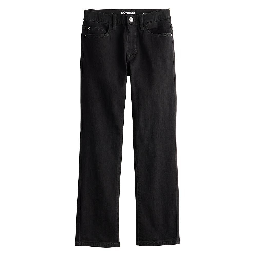 Джинсы прямого кроя Flexwear Sonoma Goods For Life для мальчиков 8–20 лет обычных и хаски размеров, цвет Medium Rinse — фото 2
