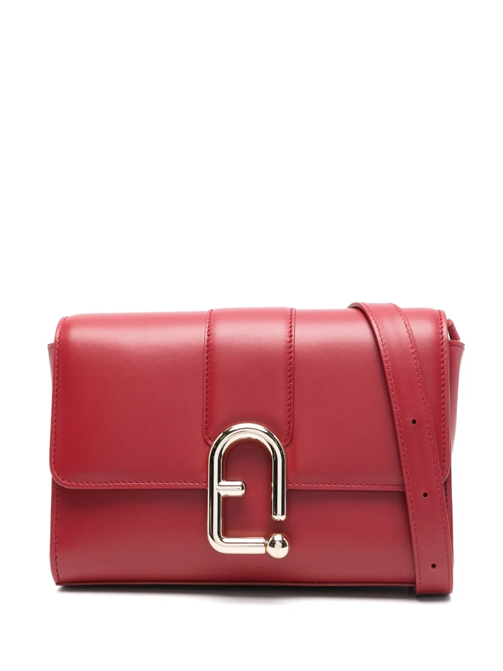 

Маленькая сумка-сэтчел Urban с застежкой-защелкой Furla, красный