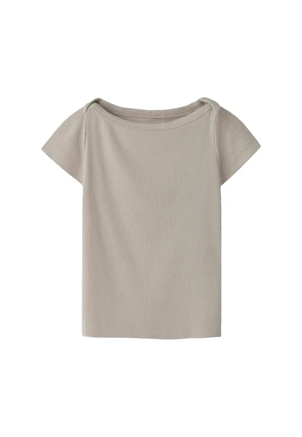 Футболка Slim Fit Basic Name It, цвет замковый серый — фото 3