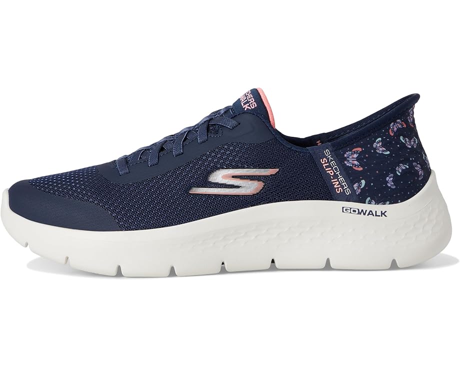Кроссовки SKECHERS Performance Go Walk Flex Eva Hands Free Slip-Ins, цвет Navy/Pink — фото 4