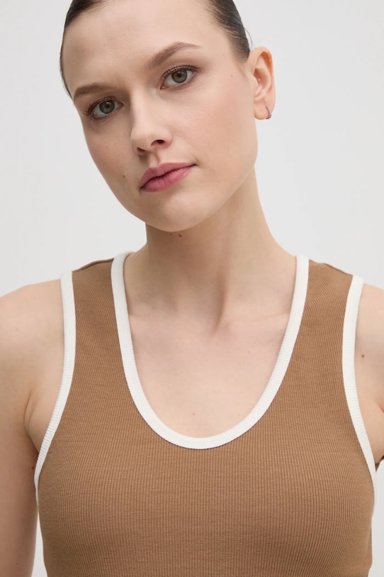 Топ Tommy Hilfiger, коричневый — фото 4