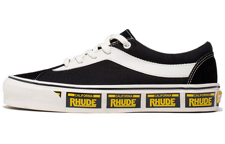 

Кроссовки Rhude x Vans Bold Ni, черный/белый/желтый, Серый;черный, Кроссовки Rhude x Vans Bold Ni, черный/белый/желтый