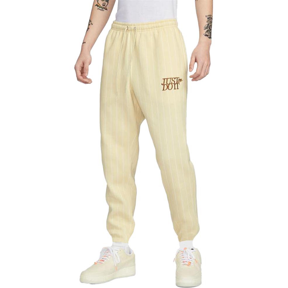 Nike Спортивные штаны мужские beige yellow — фото 3