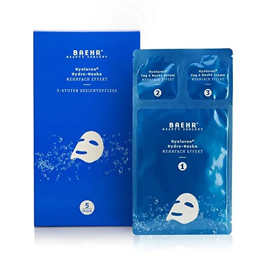 Гиалуроновая гидрофлисовая маска «Hyaluron Hydro Fleece Mask» от BAEHR Beauty Concept, 5 шт. Baehr