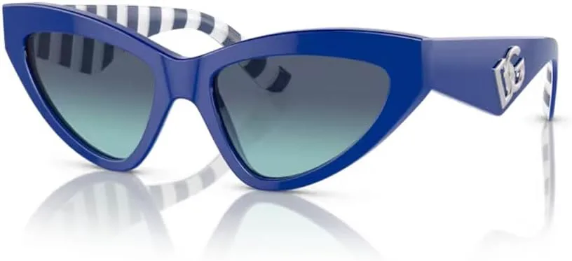 

Солнцезащитные очки Dolce & Gabbana DG4439 «Кошачий глаз» для женщин + комплект с дизайнерским набором очков iWear Dolce&Gabbana, Blue / Azure Gradient Dark Blue