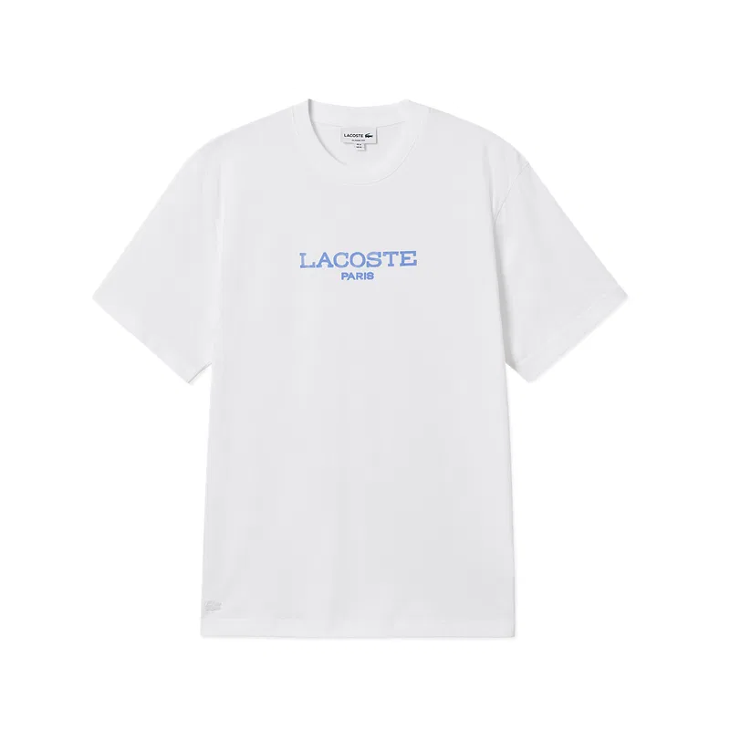 Футболка мужская Lacoste Moderate, с круглым вырезом, белый
