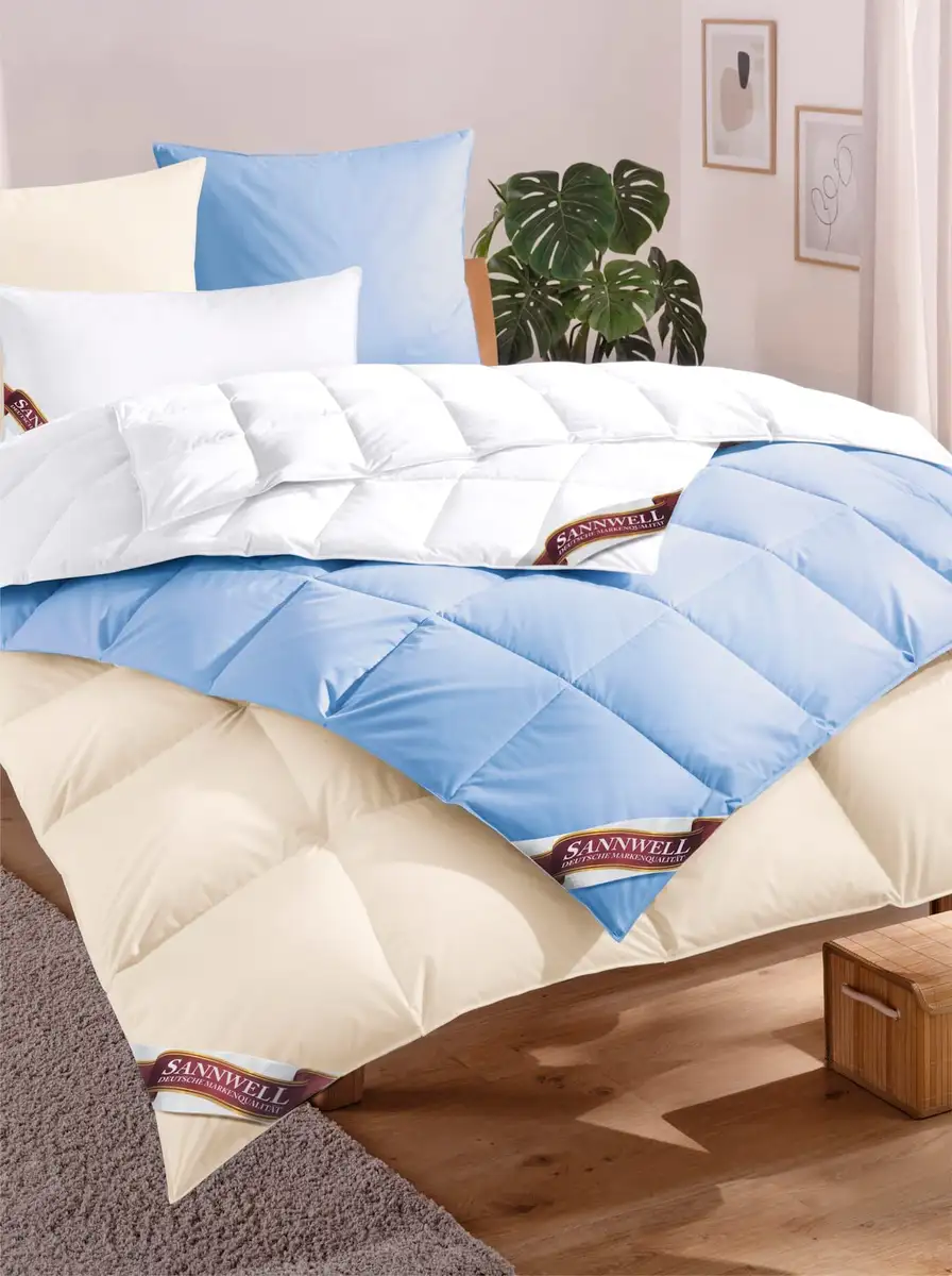 

Перьевая подушка Haeussling, (1 шт.) 80х80 см, синий