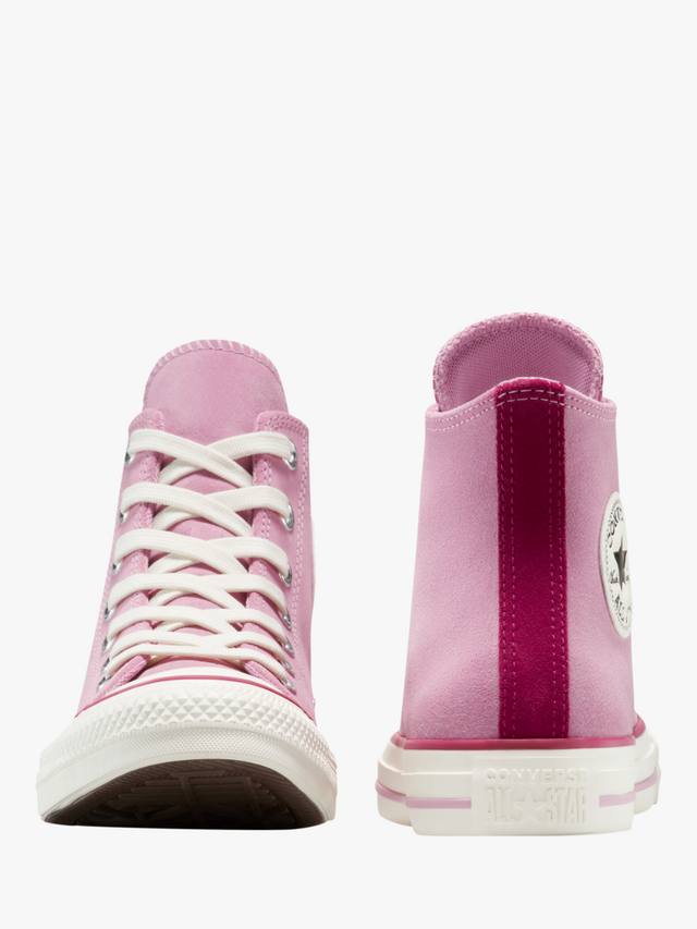 Кроссовки Chuck Taylor All Star Contrast Suede Hi-Top Converse, Pink — фото 4