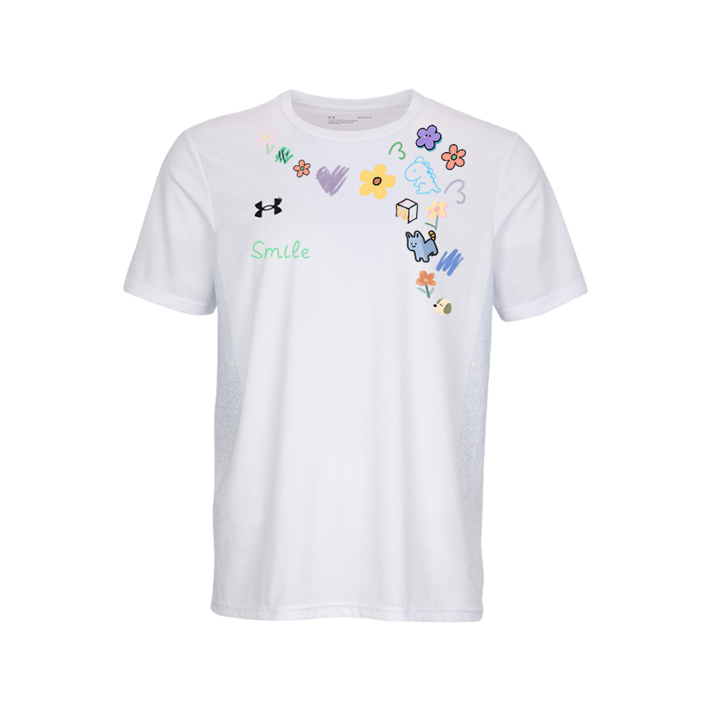 

Футболка с коротким рукавом Unisex быстросохнущая Under Armour, белый