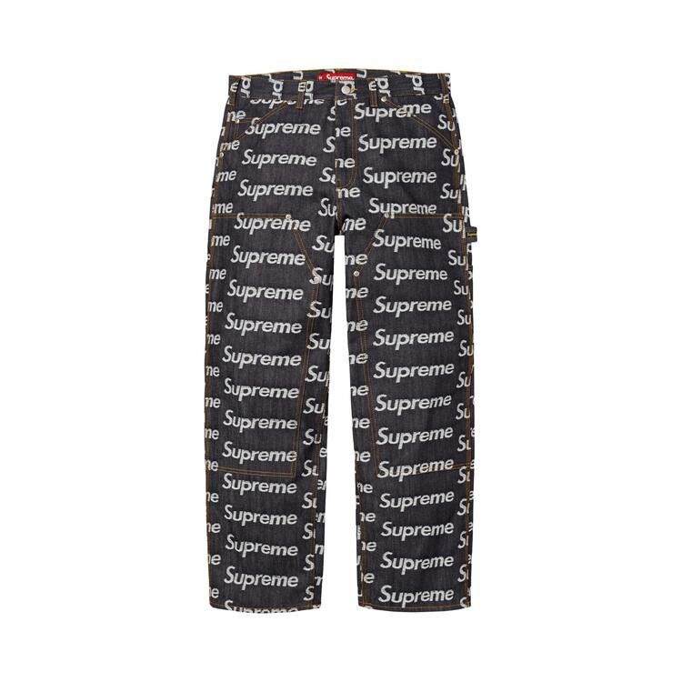 

Джинсы Supreme Jacquard Logos Double Knee Denim Painter Jean 'Rigid Indigo'