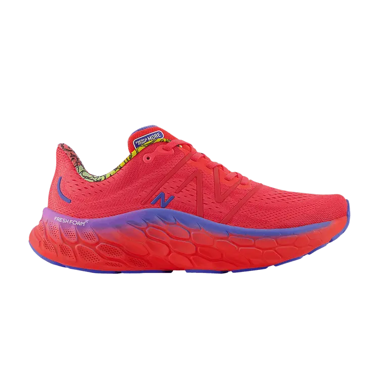 

Кроссовки New Balance Fresh Foam X More v4 'Electric Red Bright Lapis', красный