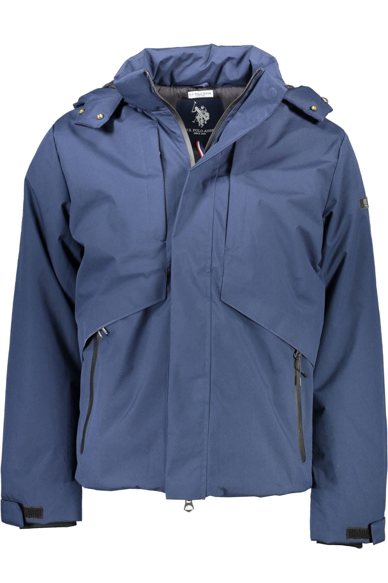 

Синяя мужская куртка из полиэстера U.S. Polo Assn.