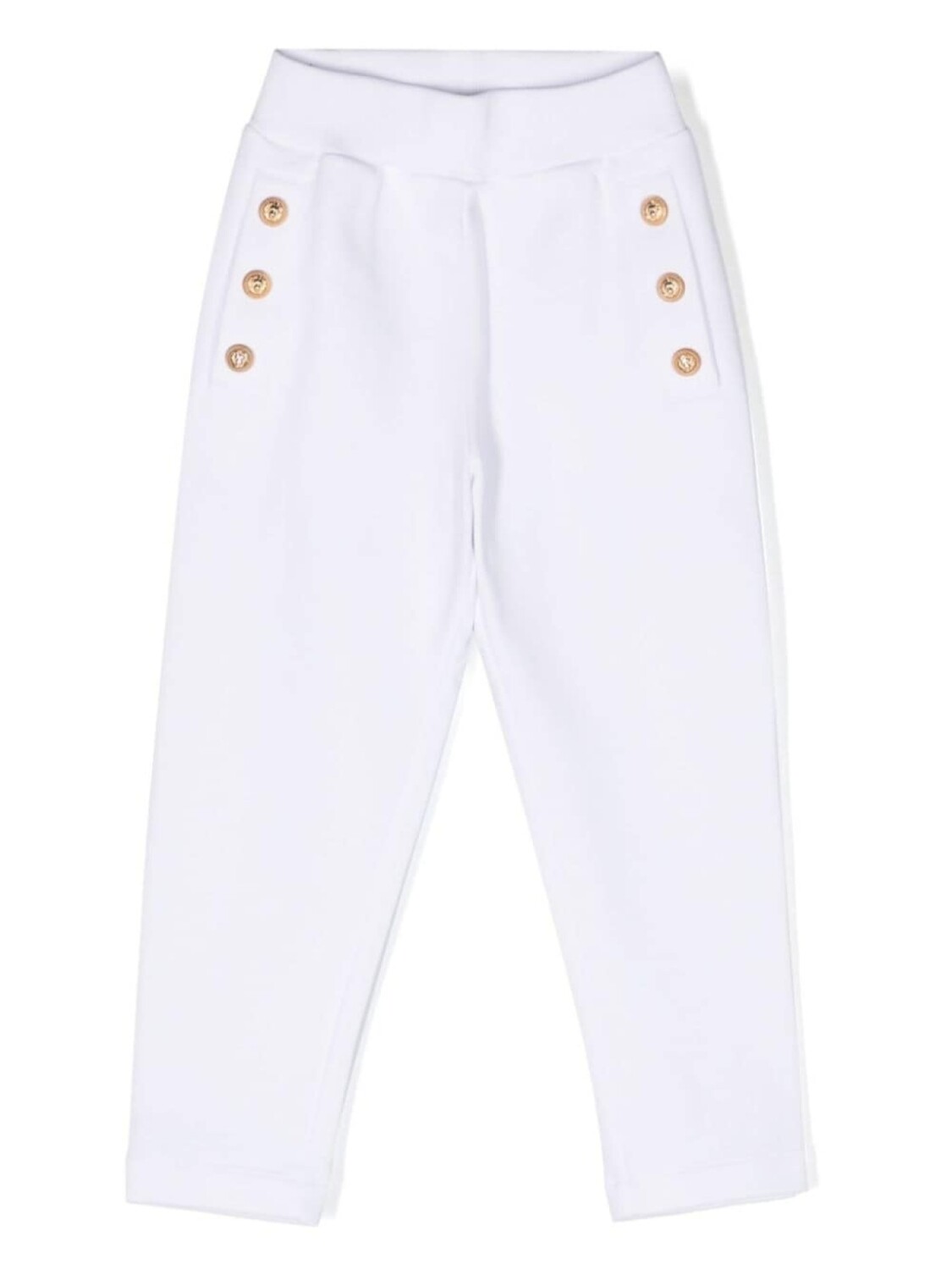 

Balmain Kids спортивные брюки с тиснеными пуговицами, белый