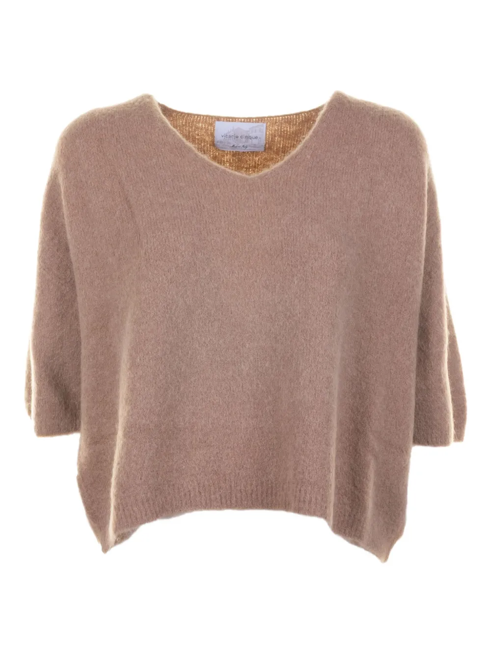 

Футболка с V-образным вырезом Cinque, бежевый