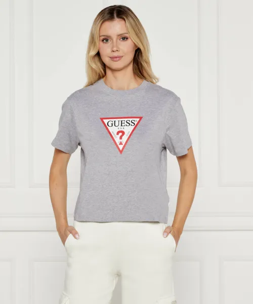 

Футболка Cropped fit Guess Jeans, серый