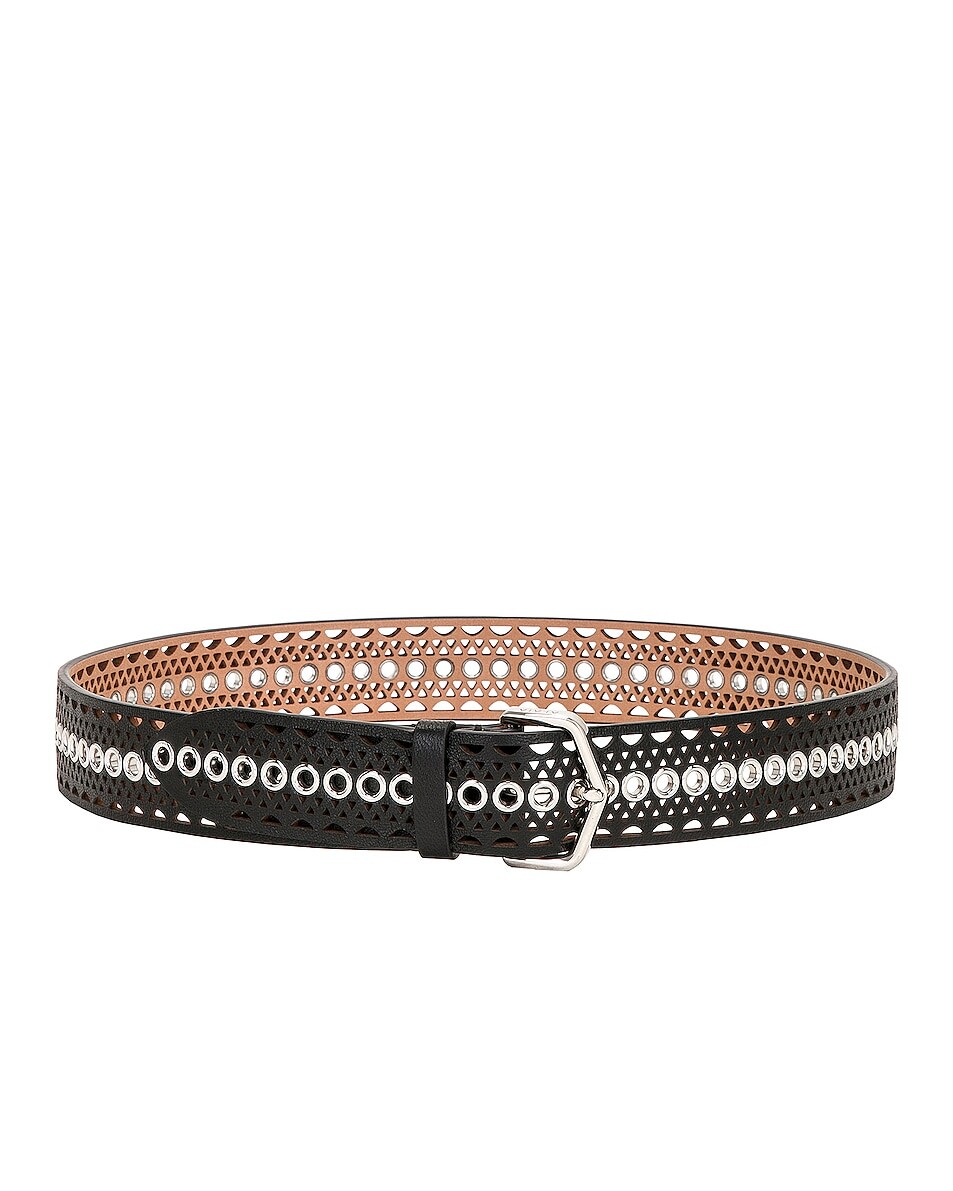 

Ремень Alaïa Vienne Leather, нуар