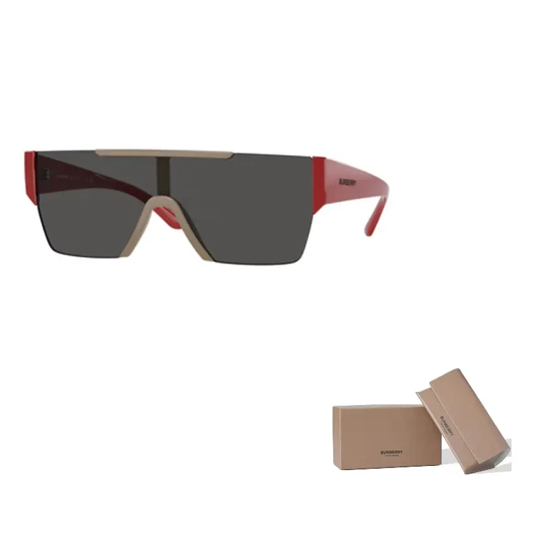 

Burberry Солнезащитные очки с тонированными линзами в маскирующей оправе, Red/Gray