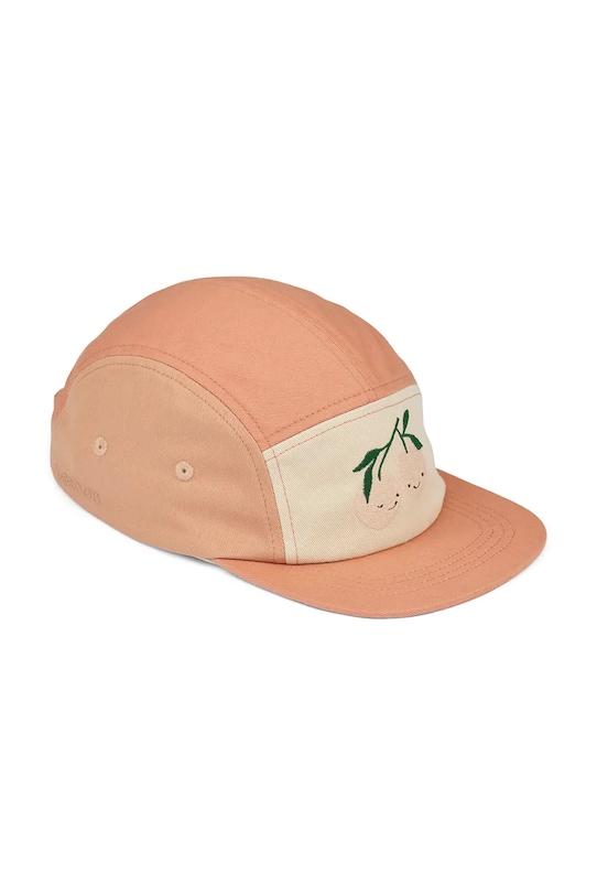 

Детская хлопковая кепка с козырьком Rory Printed Cap Liewood, оранжевый