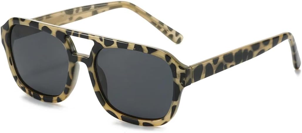 

Солнцезащитные очки с защитой UV400 | Двойные перемычки, градиентный синий цвет | для женщин и мужчин, для занятий спортом на открытом воздухе и вождения DSVIGF, Tea Leopard