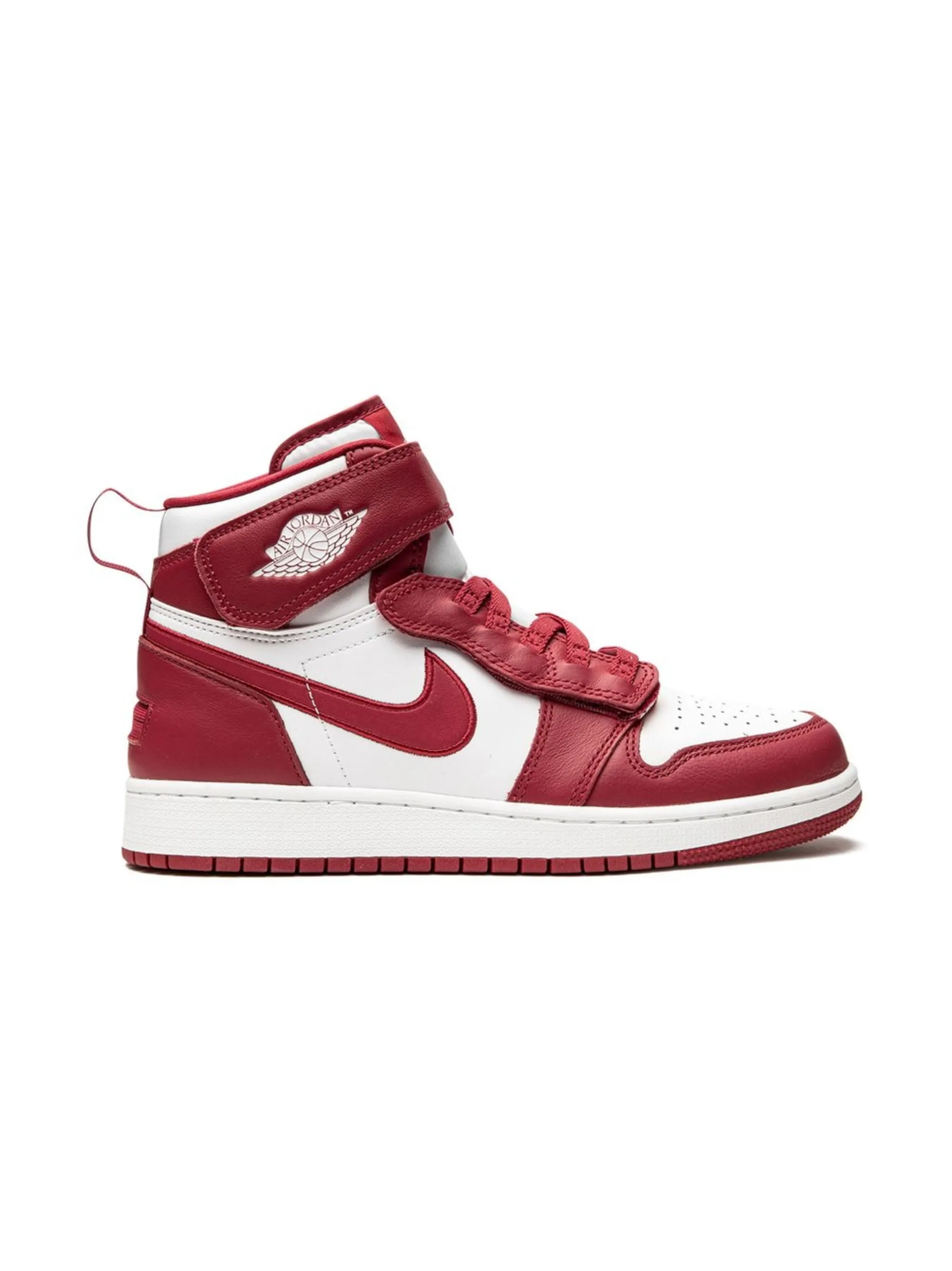 Кроссовки Air Jordan 1 HI FlyEase Jordan Kids, красный — фото 2