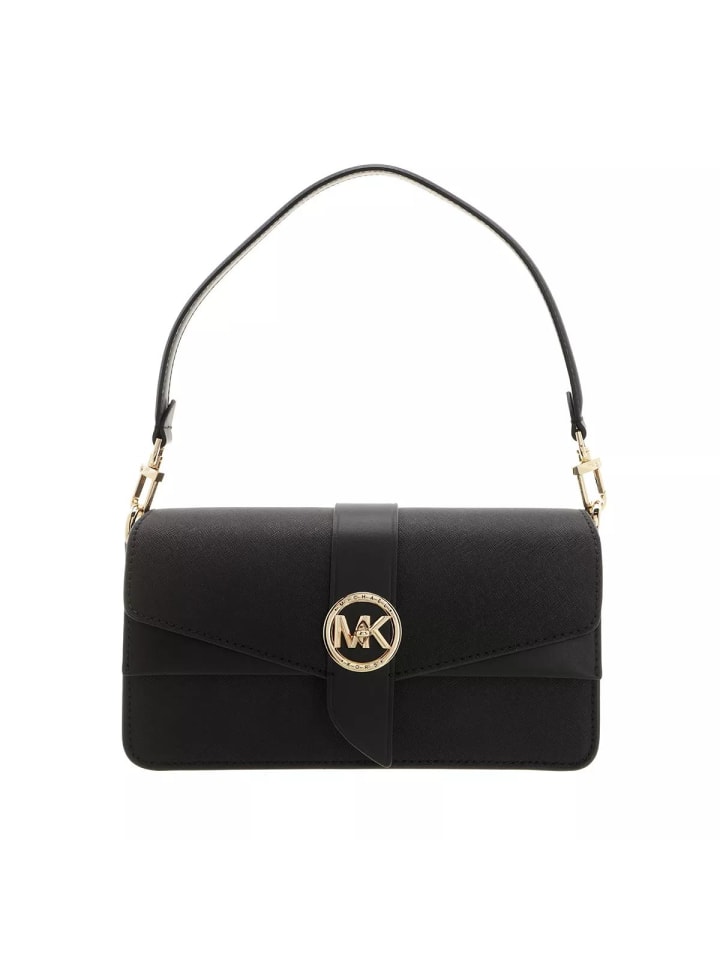 

Клатч Michael Kors Greenwich Shoulder Bag Black, черный
