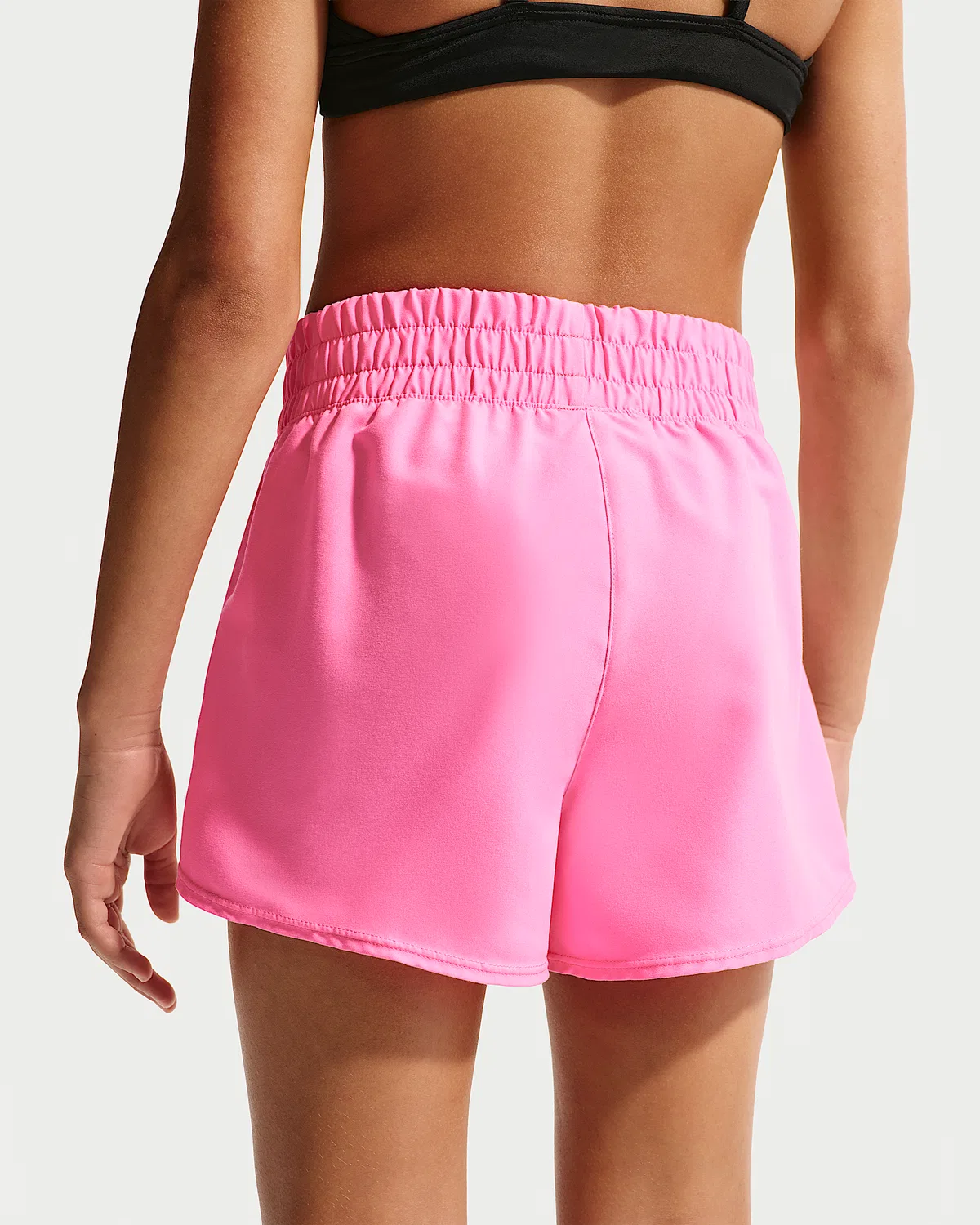 Детские (девочки) плавательные шорты Nike Swim Breaker 3", Pink Glow/White — фото 3