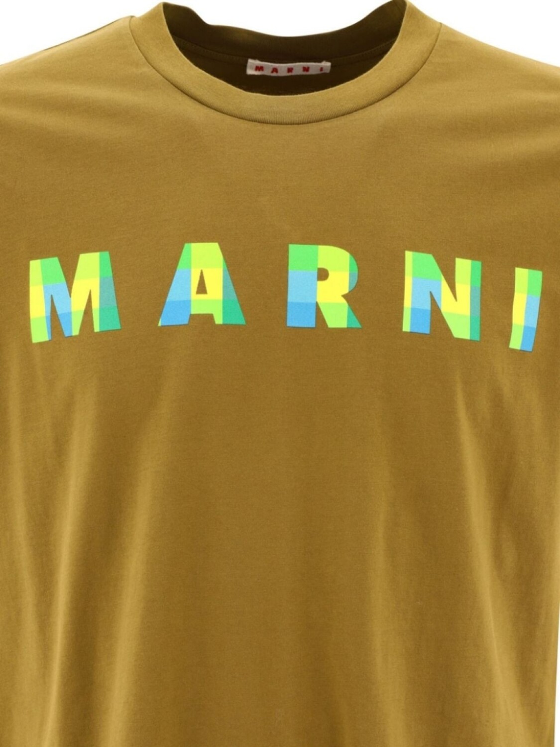 Marni футболка из хлопка с логотипом, коричневый — фото 2