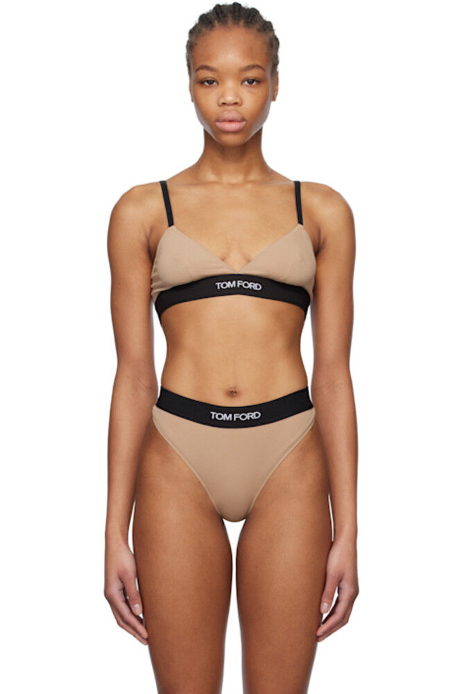 

Бюстгальтер из бежевого модала Signature TOM FORD