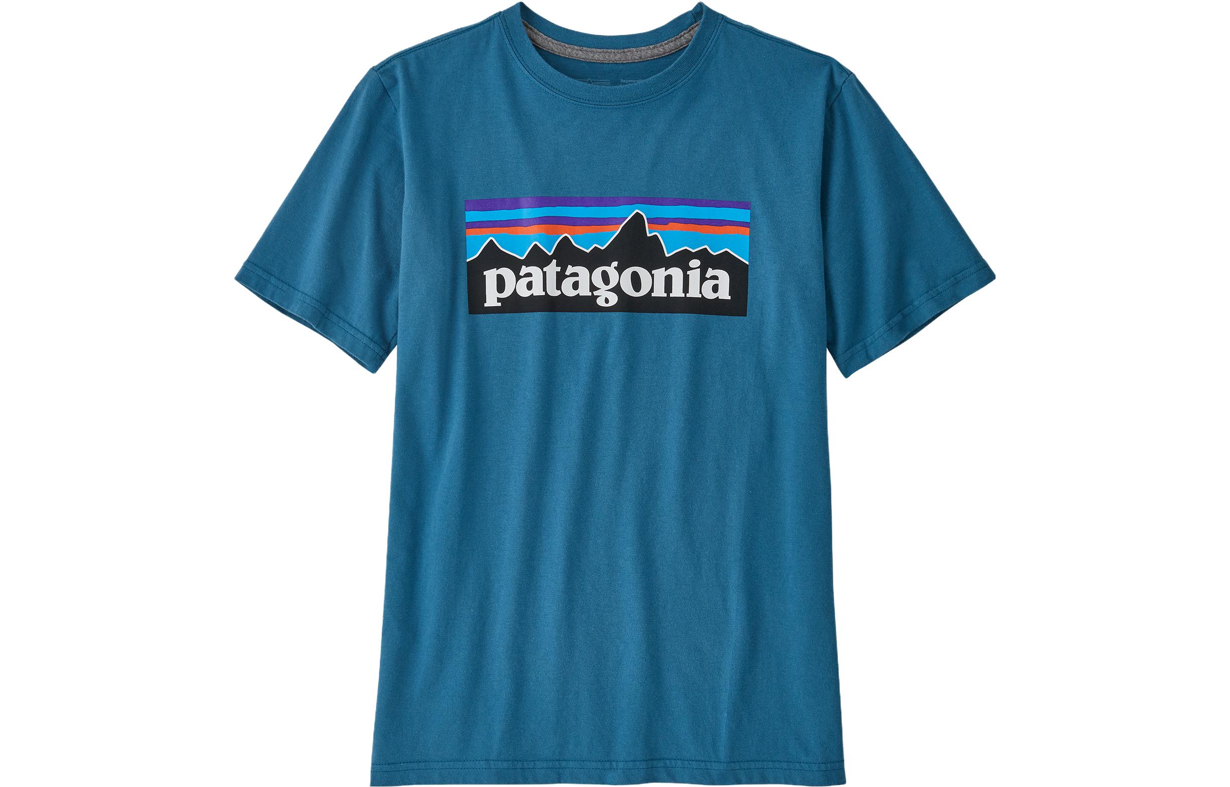 Органический сертифицированный футболка Kids' Patagonia, фиолетовый — фото 4