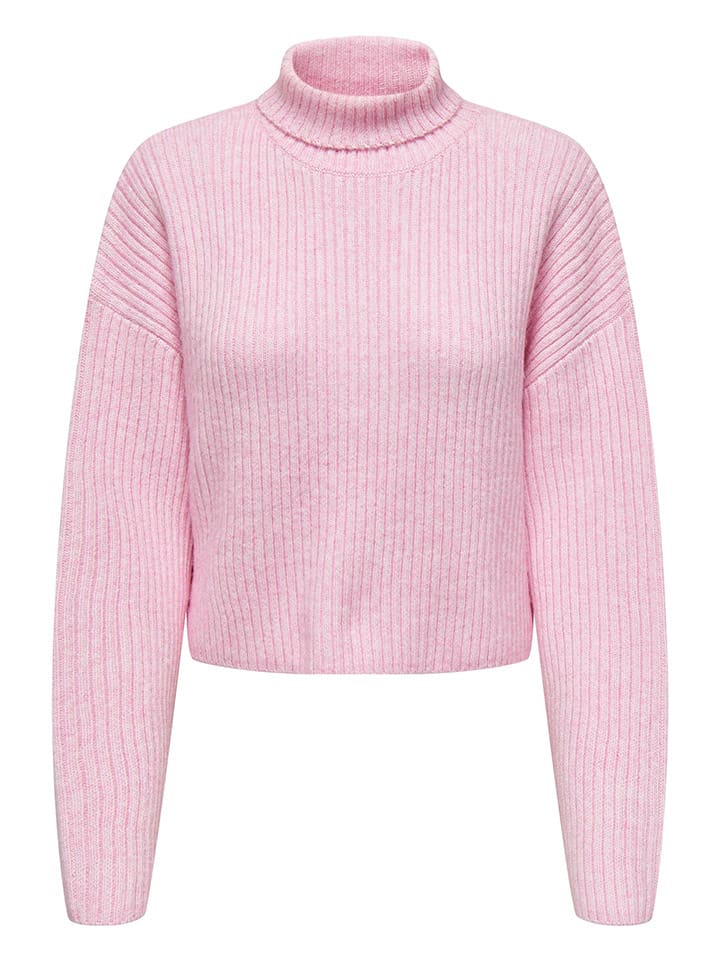 

Пуловер ONLY Rollkragenpullover, розовый