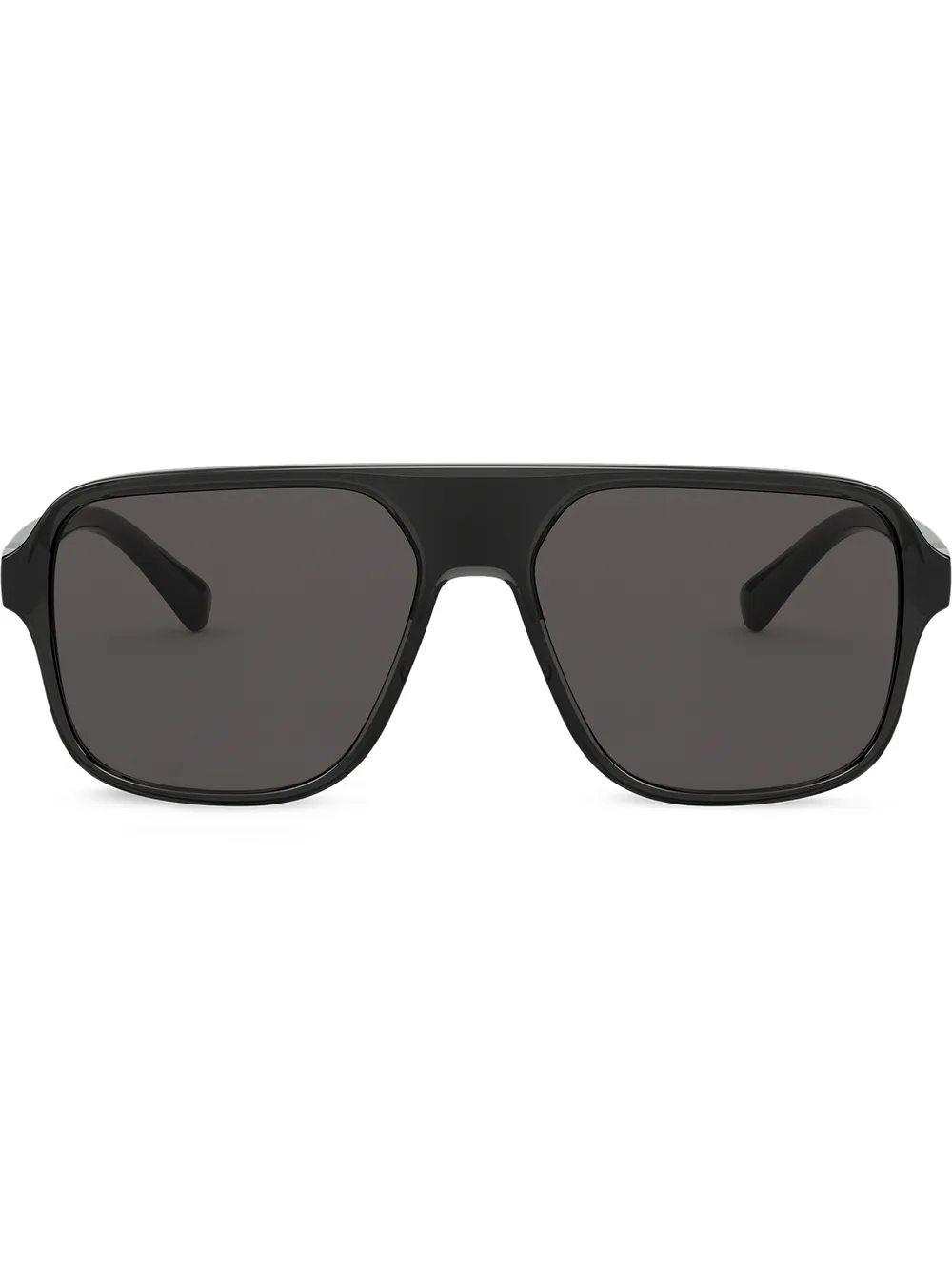 

Солнцезащитные очки в квадратной оправе с тисненым логотипом Dolce & Gabbana Eyewear, серый