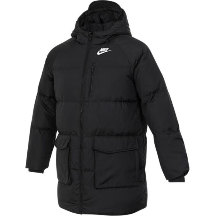 Nike Пуховик черный для подростков
