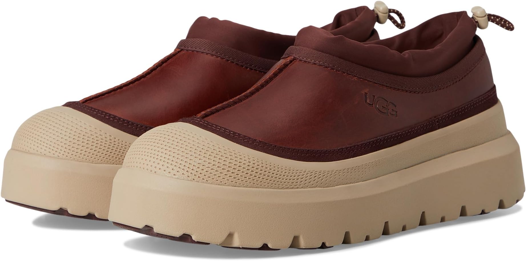 

Тапочки UGG Tasman Weather Hybrid, цвет Cordovan/White Pepper