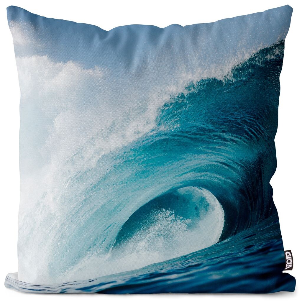 

Чехол на подушку для серфинга VOID Waves Sea Ocean Surf Полиэстер Водонепроницаемая подушка для улицы и дома Размер: 80 x 80 см