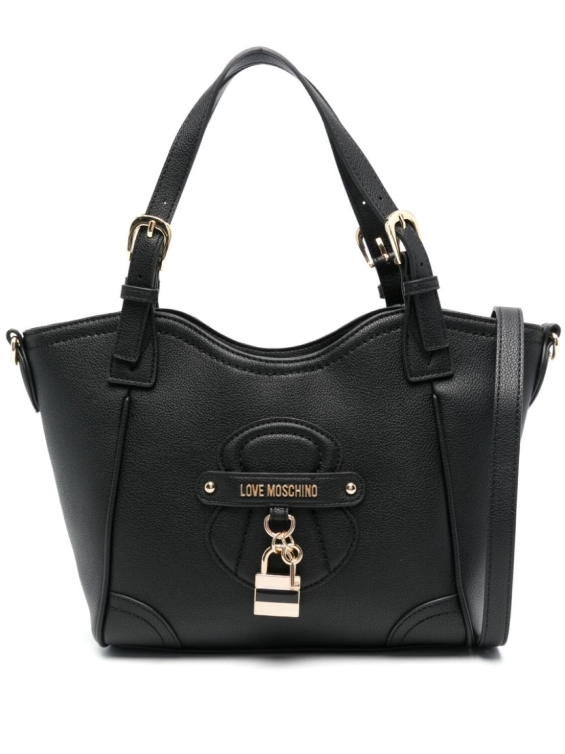 

Love Moschino сумка-тоут с замком, черный
