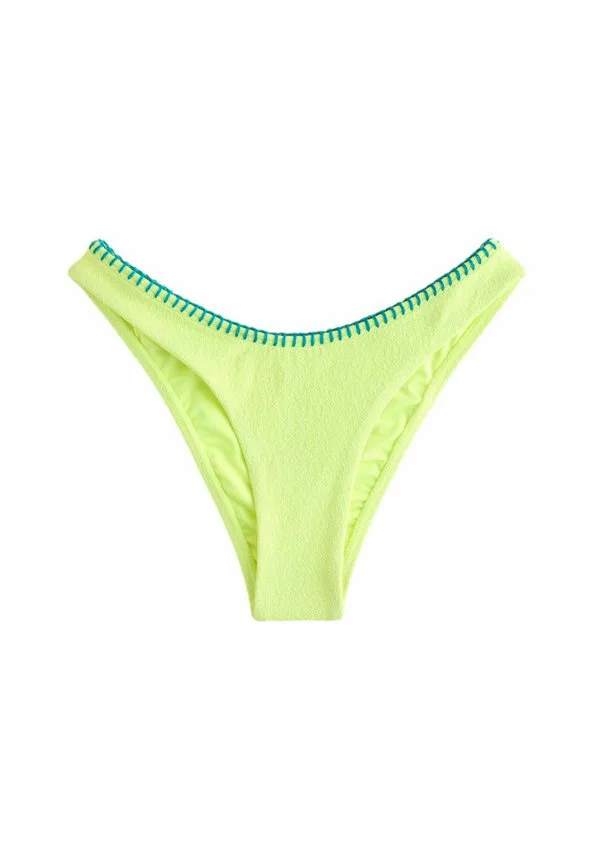 Бразильские бикини с высоким вырезом на бедрах Next, Yellow/Green Whipstitch