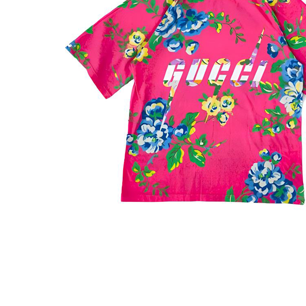 Детская футболка GUCCI, Розово-красная — фото 4