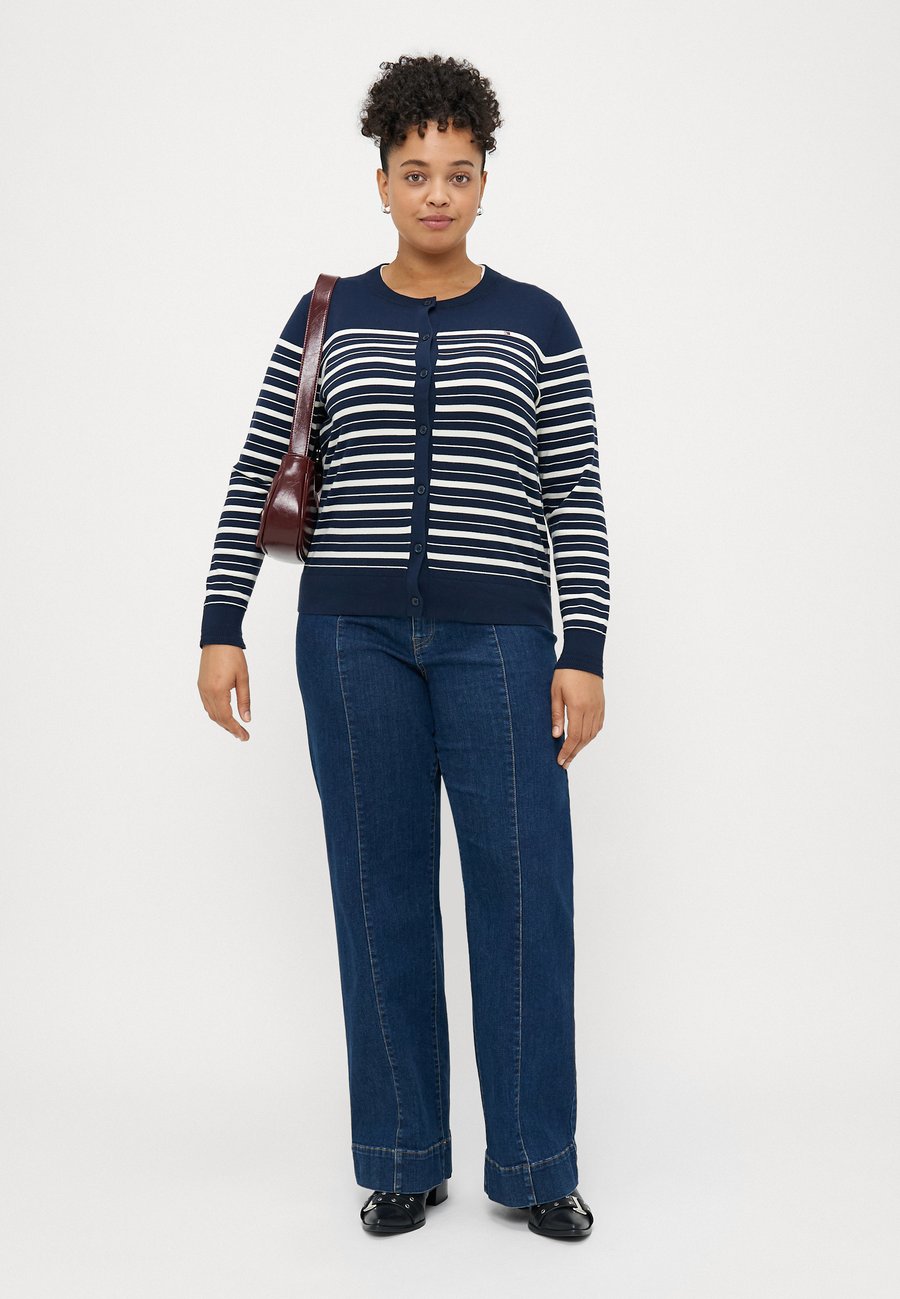 Кардиган Tommy Hilfiger Curve Cardigan, Dark Night Navy/Calico/Dark Blue — фото 2